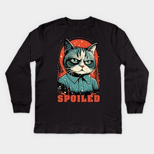 Spoiled Cat Kids Long Sleeve T-Shirt
